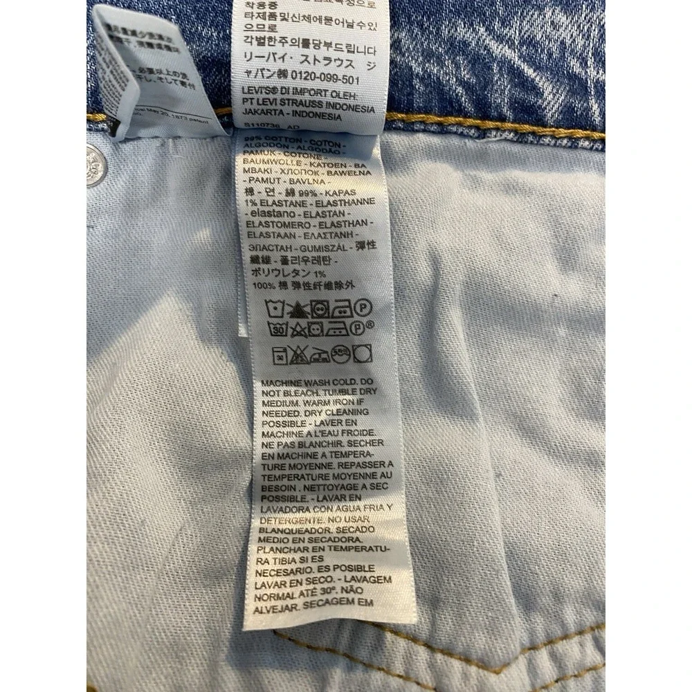 Levi's 541 Athletic Fit Jeans Mens 44x30 (46x29 Actual) Blue Denim Relaxed Taper